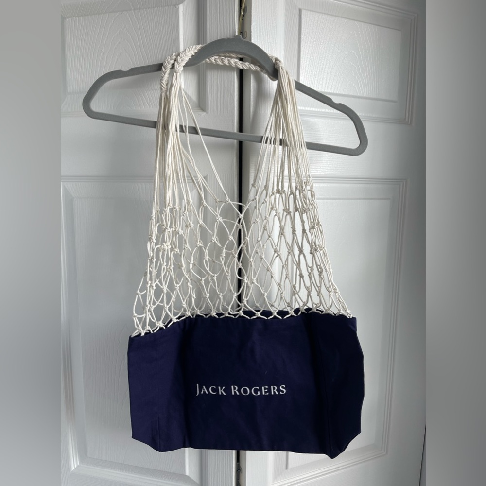 NWOT! Jack Rogers | Canvas net accent tote bag